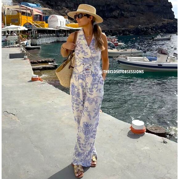 RARE!!! MANGO Co-Ord Set Halter Neck Vest and Wide Leg Pants NWT - Picture 6 of 16